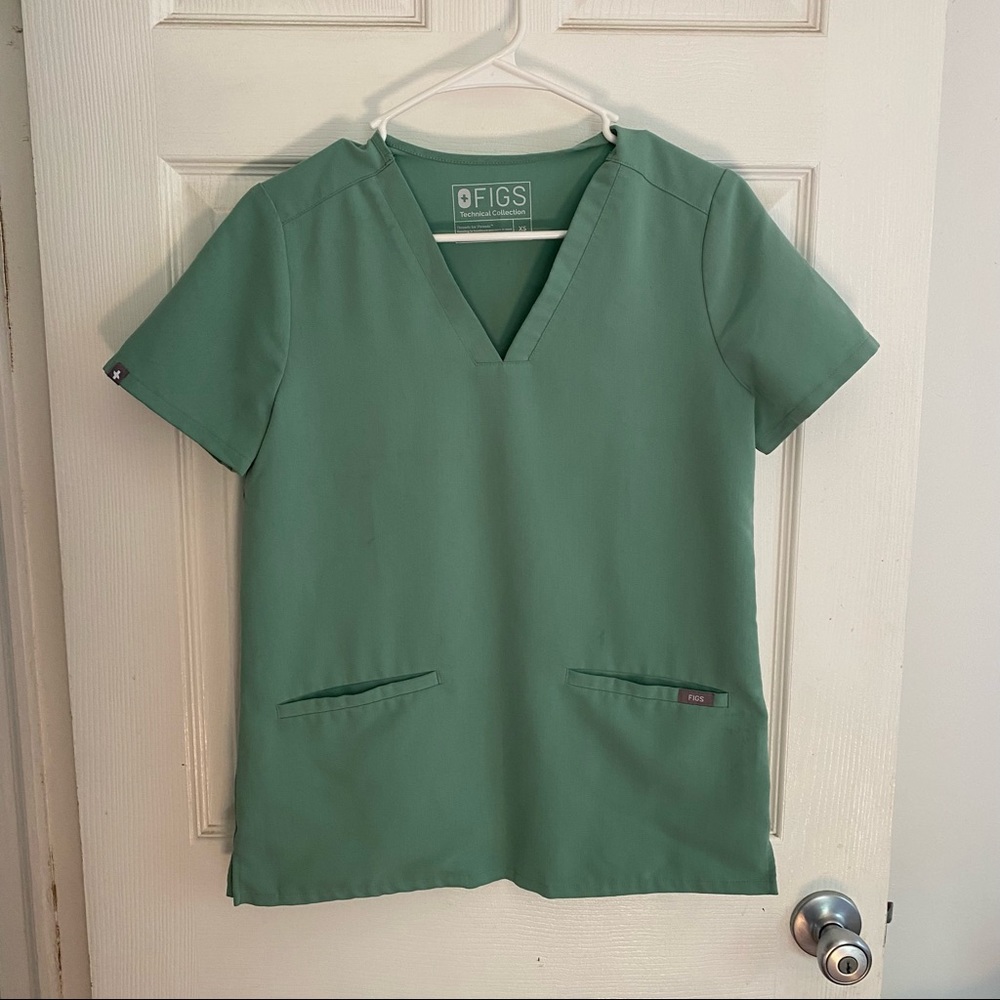 Jade Green Figs Top XS